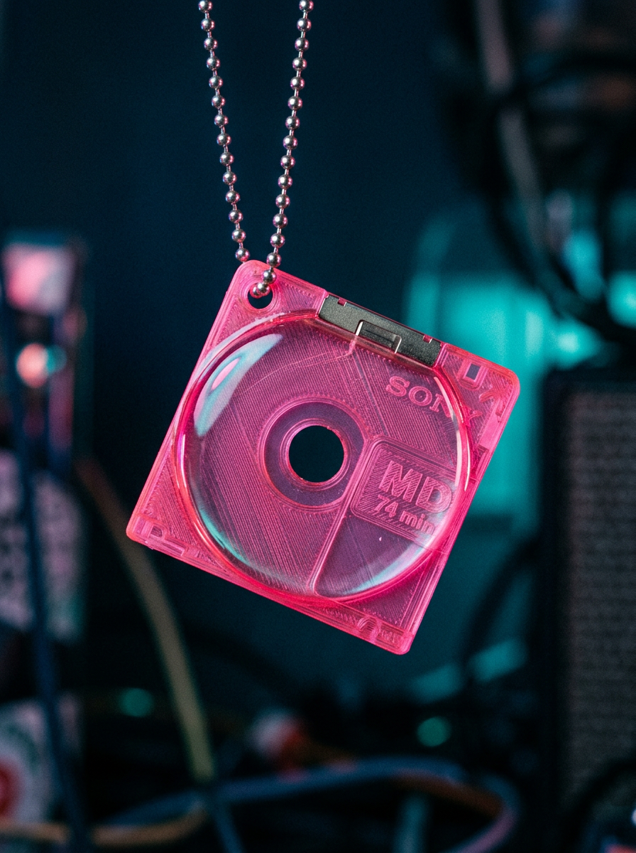 Mini-Cartridge anchor in translucent neon pink